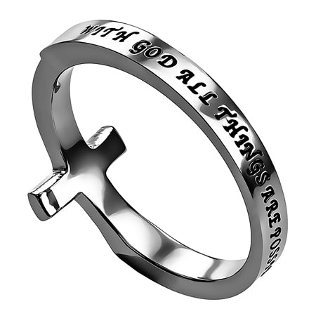 Women's Sideways Cross Ring