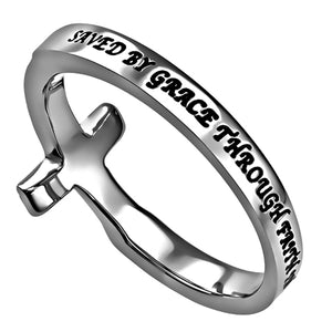 Women's Sideways Cross Ring