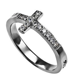 Women's Sideways Cross Ring