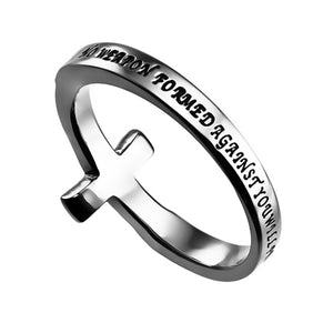 Women's Sideways Cross Ring