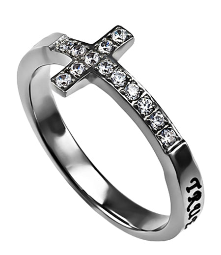 Women's Sideways Cross Ring